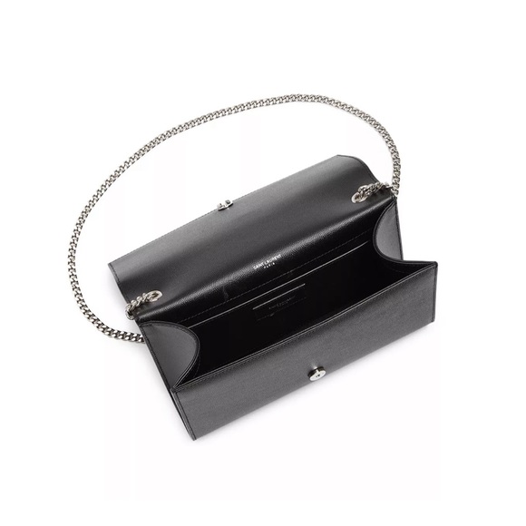 SAINT LAURENT Kate Medium Chain Bag In Grain De Poudre Embossed Leather - Picture 3 of 5